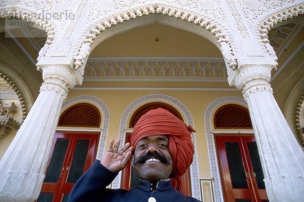 Architektur  Asien  Urlaub  Indien  Asien  Indian  Jaipur  Landmark  Mann  Palace  lachen  Lächeln  Tourismus  Reisen  Urlaub