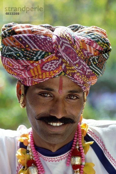 Asien  Asian  Hut  Kopfschmuck  Holiday  Indien  Asien  indischen  Landmark  Mann  Schnurrbart  Außenaufnahme  Menschen  Rajasthan  Smile  lächelnd