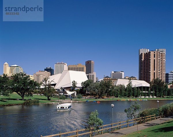 Adelaide  Australien  Boot  Gebäude  Stadt  Holiday  Landmark  Murray River  Skyline  Wolkenkratzer  Tourismus  Reisen  Ferienhäuser