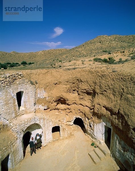 Urlaub Wohnhaus Gebäude Reise Sehenswürdigkeit Afrika Tourismus Tunesien