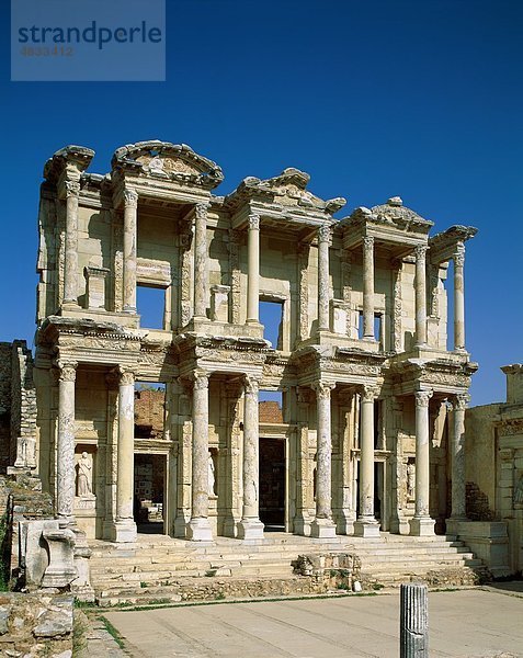 Architektur  Celsus  Säulen  Ephesus  Fassade  Urlaub  Landmark  Bibliothek  Celsus  Ruinen  Tourismus  Reisen  Türkei  V-Bibliothek