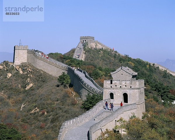 Asien  Badaling  Peking  Peking  China  Great Wall Of China  großen Mauer  Erbe  Urlaub  Landmark  Tourismus  Reisen  Unesco  V