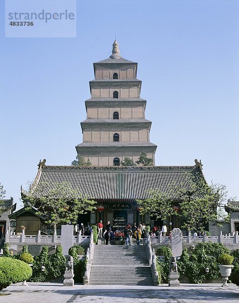 Asien  Big  China  Gans  Holiday  Landmark  Pagode  Provinz Shaanxi  Tang-Dynastie  Tourismus  Reisen  Urlaub  Xian