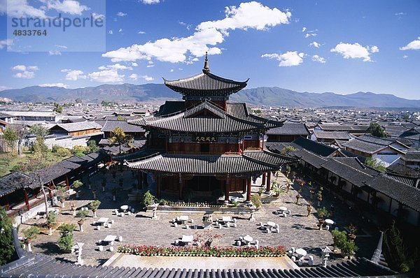 Herrenhaus Urlaub Reise Sehenswürdigkeit Altstadt China UNESCO-Welterbe Asien Erbe Lijiang Tourismus