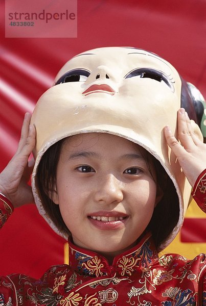Asien  Peking  Peking  Kind  China  Chinesisch  Mädchen  Gott  Urlaub  Landmark  Glück  Maske  Modell  Freigabe  Tourismus  Reisen  Vacat