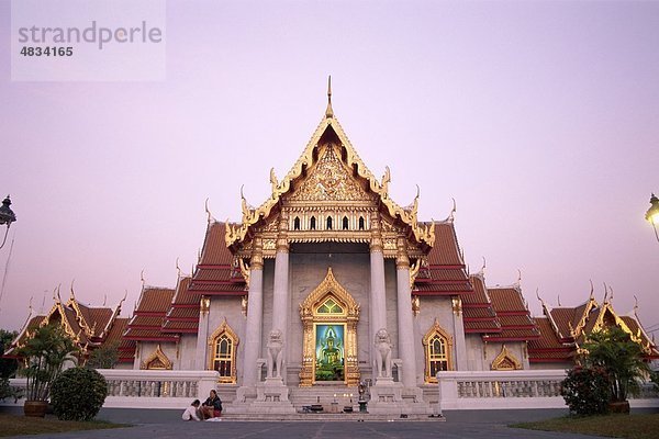 Asien  Bangkok  Urlaub  Landmark  Marmor-Tempel  Thailand  Tourismus  Reisen  Urlaub  Wat Benchamabophit