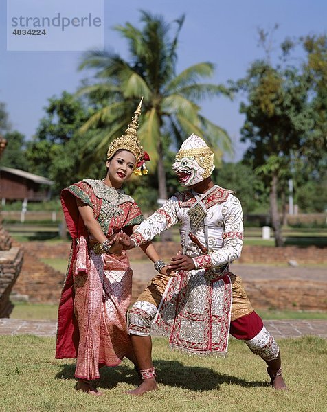 Bangkok  Hauptstadt  Tradition  Urlaub  Modell  tanzen  Tänzer  Sehenswürdigkeit  Asien  thailändisch  Thailand  Tourismus