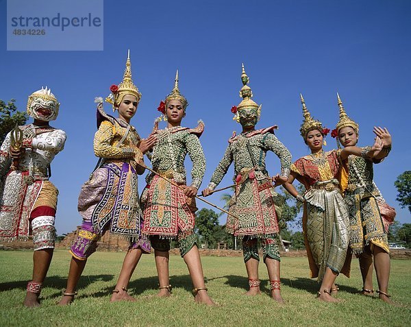 Bangkok  Hauptstadt  Tradition  Urlaub  Modell  tanzen  Tänzer  Sehenswürdigkeit  Asien  thailändisch  Thailand  Tourismus