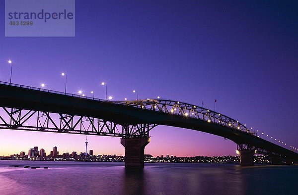 Auckland  Brücke  Stadt  Golf  Hafen  Hauraki  Urlaub  Landmark  Neuseeland  Nacht  Nord-Island  Skyline  Tourismus  Reisen  V