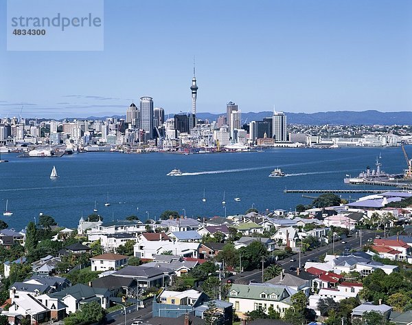 Auckland  Stadt  Devonport  von  Urlaub  Landmark  Mount  Neuseeland  North Island  Skyline  Tourismus  Reisen  Urlaub  Victor