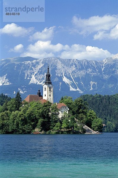 Bled  Kirche  Gorenjska  Holiday  Julischen Alpen  Lake blutete  Landmark  Region  Slowenien  Europa  Tourismus  Reisen