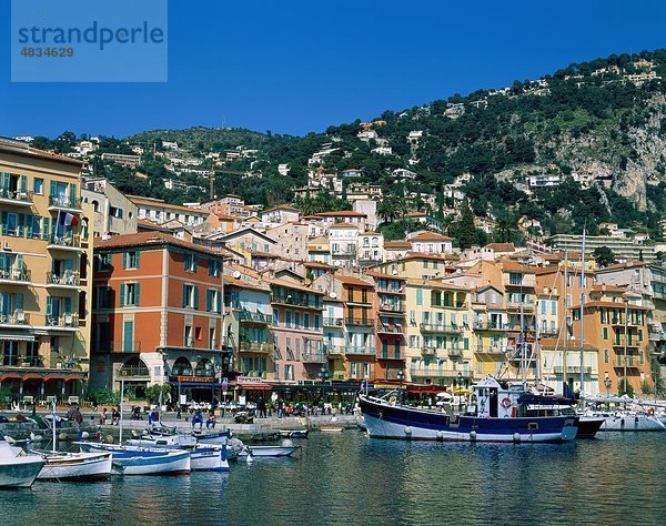 Cote D´azur  Fischerbooten  Frankreich  Europa  Hafen  Urlaub  Landmark  Mer  Nizza  Sur  Tourismus  Reisen  Urlaub  Villefranche