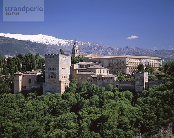 Alhambra  Andalusien  Festung  Grenada  Erbe  Urlaub  Landmark  maurischen  Palace  Spanien  Europa  Tourismus  Reisen  Unesco  Va