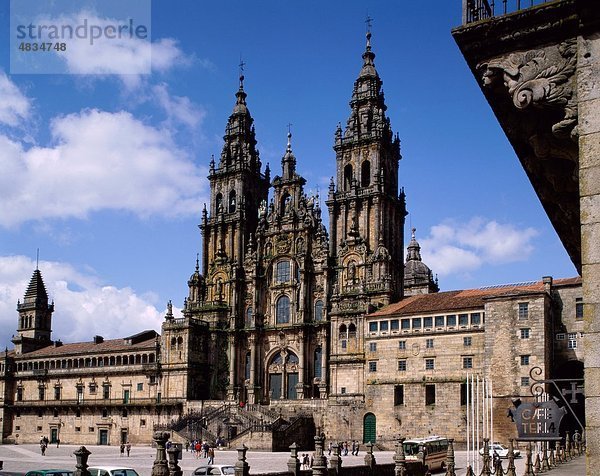 Kathedrale  Compostela  Galicien  Urlaub  Landmark  Santiago  Santiago De Compostela  Spanien  Europa  Tourismus  Reisen  Urlaub