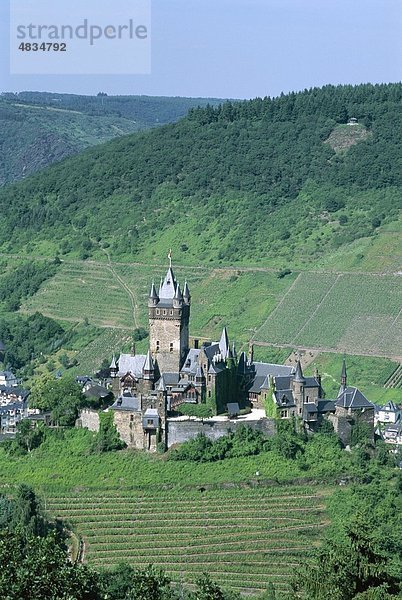 Burg  Cochem  Deutschland  Europa  Holiday  Landmark  Mosel  Rheinland  Tourismus  Reisen  Urlaub  Tal