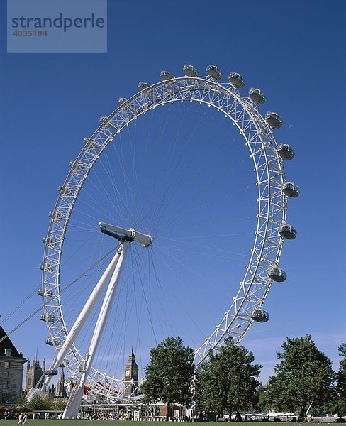 Urlaub Großbritannien London Hauptstadt Reise Sehenswürdigkeit England Houses of Parliament London Eye Tourismus