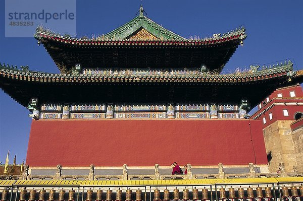 Architektur  Asien  Chengde  China  Chinesisch  Hebei  Erbe  Historical  Urlaub  Landmark  Mönche  Pagode  Gebetsmühlen  Provi