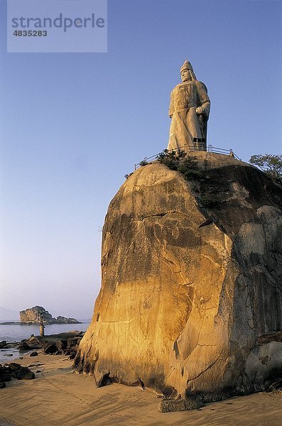 Asien  Chenggong  China  Fujian  Gulangyu  Urlaub  Insel  Zheng Chenggong  Landmark  Denkmal  Provinz  Statue  Tourismus  Reisen  Vacat