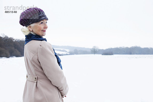 Senior  Senioren  Landschaft  Schnee