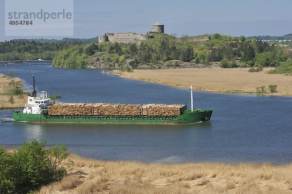 entfernt tragen Festung Schiff Holz Festung Bohus