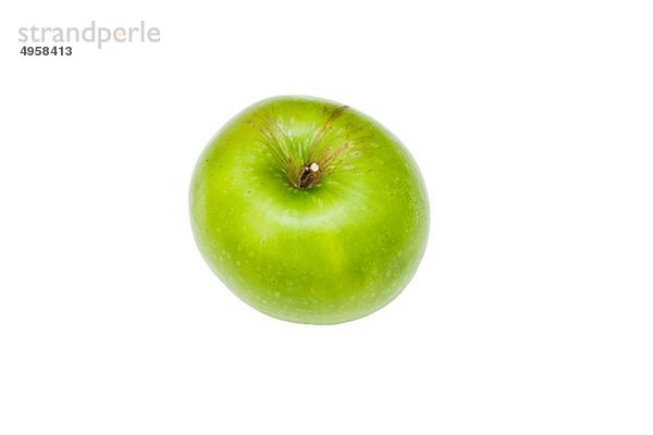 Nahaufnahme Studioaufnahme der grüne Bio apple