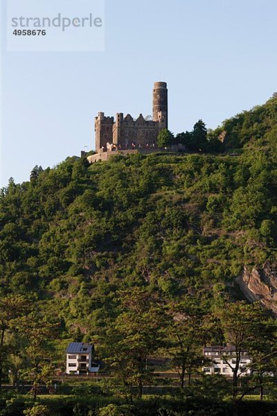 Europa  Deutschland  Rheinland-Pfalz  Blick auf Burg Mausburg