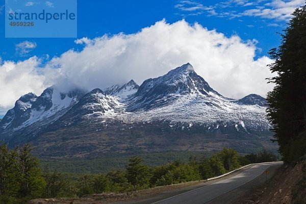 Südamerika  Argentinien  Feuerland  Ushuaia  Blick auf die Berge