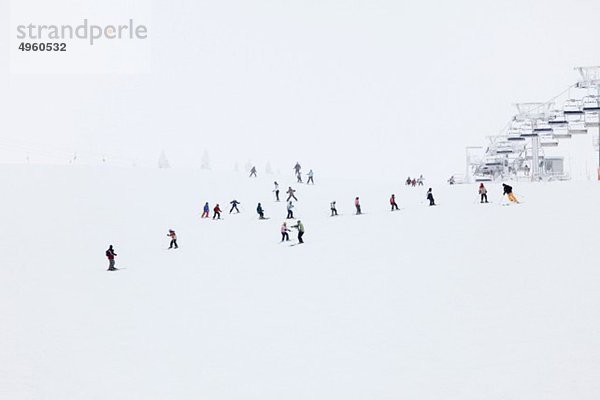 Österreich  Niederösterreich  Mostviertel  Skifahren im Hochkargebiet