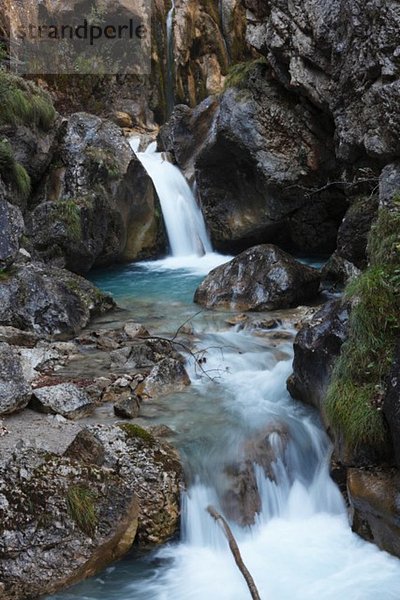 Österreich  Kärnten  Blick auf den Tschauko-Wasserfall