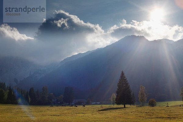 Österreich  Kärnten  Blick auf die Karawanken