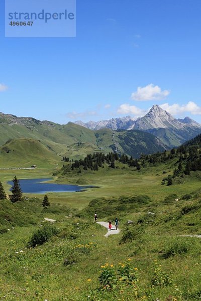 Österreich  Vorarlberg  Blick auf die Lechtaler Alpen