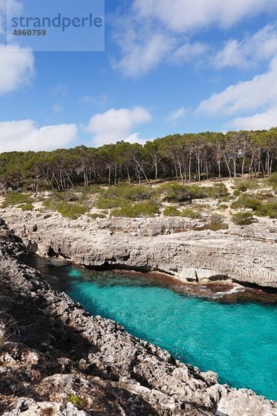 Spanien  Balearen  Mallorca  Santany__  Blick auf das Naturschutzgebiet Mondrago
