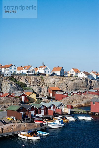 Hütte Gebäude Ozean angeln Bohuslän