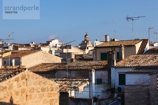 Spanien  Balearen  Mallorca  Blick auf die Altstadt von Alcudia