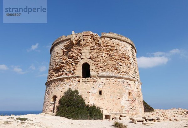 Spanien  Balearen  Mallorca  Sierra de Arta  Torre Aubarca  Festungsansicht