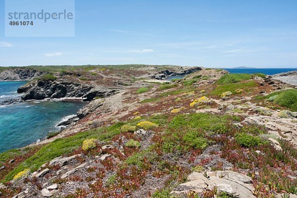 Spanien  Balearen  Menorca  Blick auf die Insel