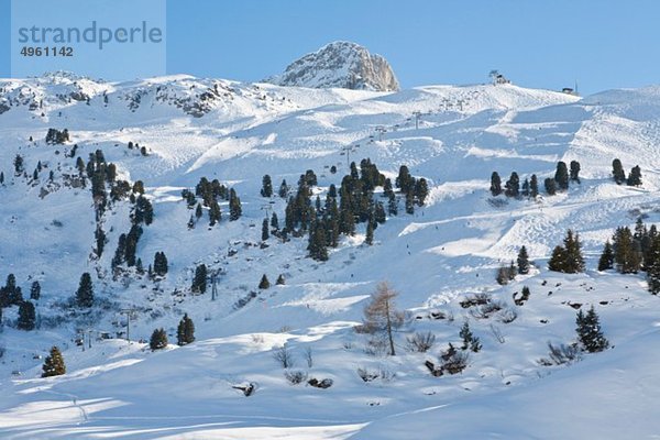 Österreich  Vorarlberg  Blick auf das Skigebiet