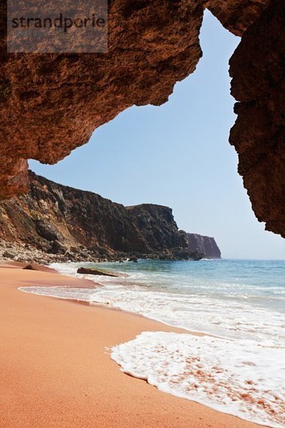 Portugal  Algarve  Sagres  Blick auf Tonel Beach