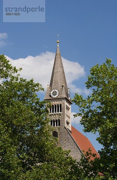 Deutschland  Bayern  Laufen  Blick auf die Klosterkirche