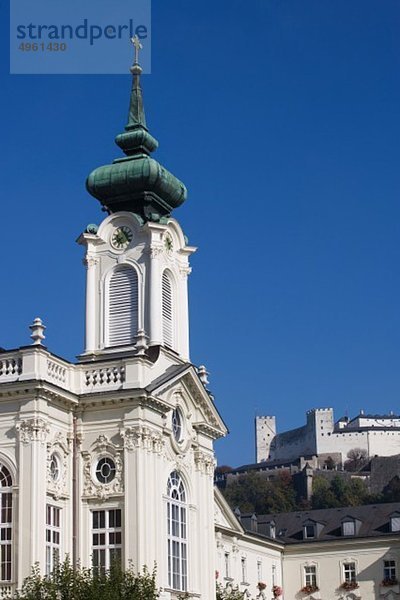 Österreich  Salzburg  Blick auf die Festung