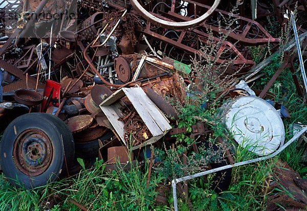 Heap der Abfallprodukte