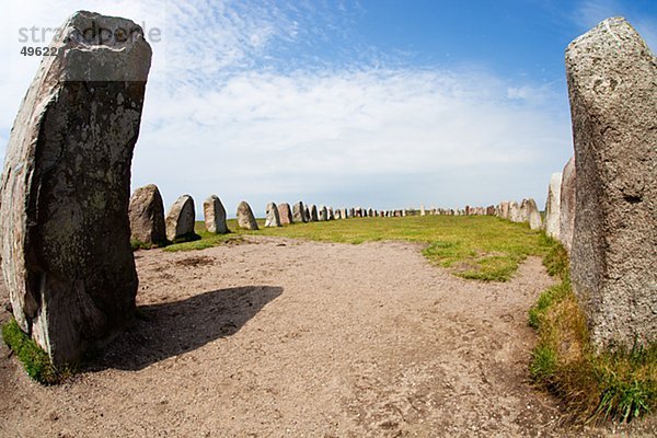 Ansicht des alten Denkmal Ales stenar