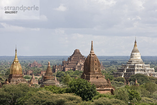 Bagan  Myanmar  alte Tempel  Pagoden und Stupas