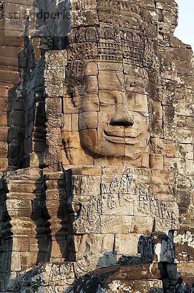 Kambodscha  Siem Reap  Angkor  Bayon buddhistischer Tempel