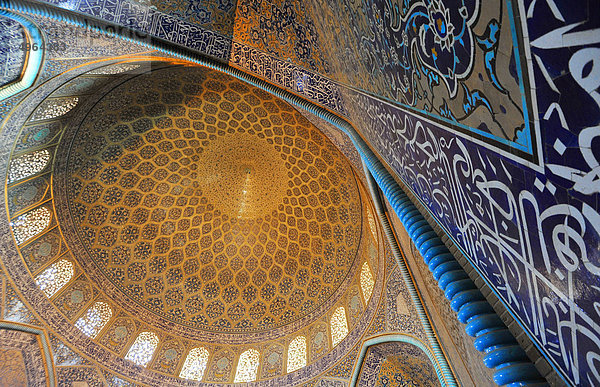 Iran  Isfahan  Sheikh Lotfollah Moschee  Kuppel  UNESCO Weltkulturerbe-Liste