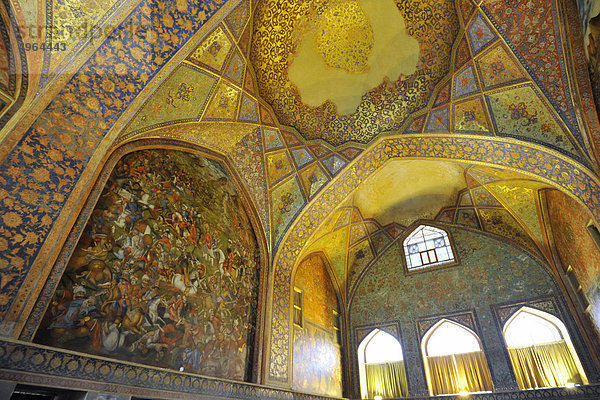 Iran  Isfahan  Chehel Sotun Palace  Decke