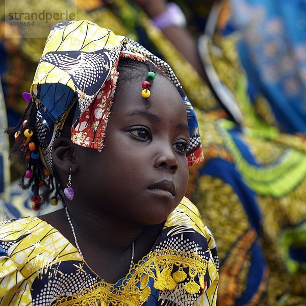 Afrika  Kamerun  Ngaoundere  Mädchen close up