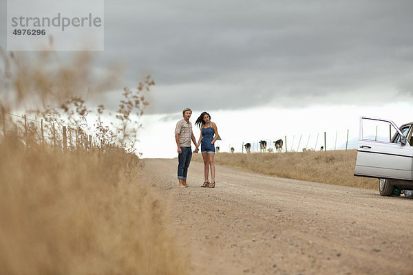 Couple waiting