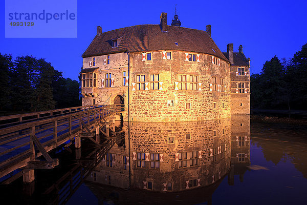 Wasserburg Vischering  Lüdinghausen  Nordrhein-Westfalen  Deutschland  Europa