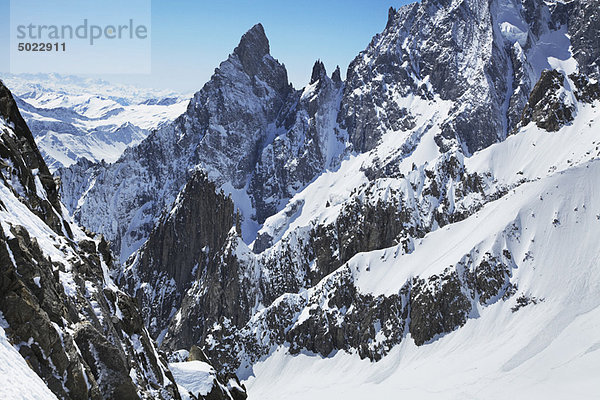 Berg  bedecken  Himmel  blau  Schnee